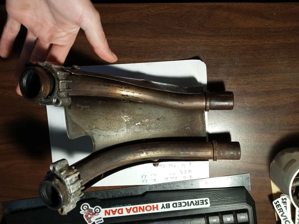 Tubos de escape Honda Magna Sabre 18370-MB0-890 18420-MB0-890 700cc-750cc1982-1986 Foto 2 de 4