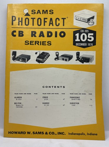 SAMS PHOTOFACT SERVICE MANUAL 412-7 FIRESTONE RADIO 4-A-177 4-A-179 1-7