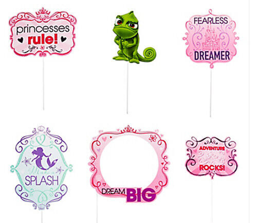 DISNEY PRINCESS Scene Setter HAPPY BIRTHDAY party wall BACKDROP Ariel w12 props - Picture 2 of 4