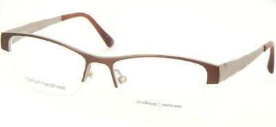 Neu Prodesign denmark 5325 5031 Matt Brown Brille Brillengestell 52-16-140mm