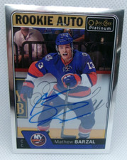 2016-17 O-Pee-Chee Platinum Mathew Barzal R-BA Rookie Auto New York Islanders RC