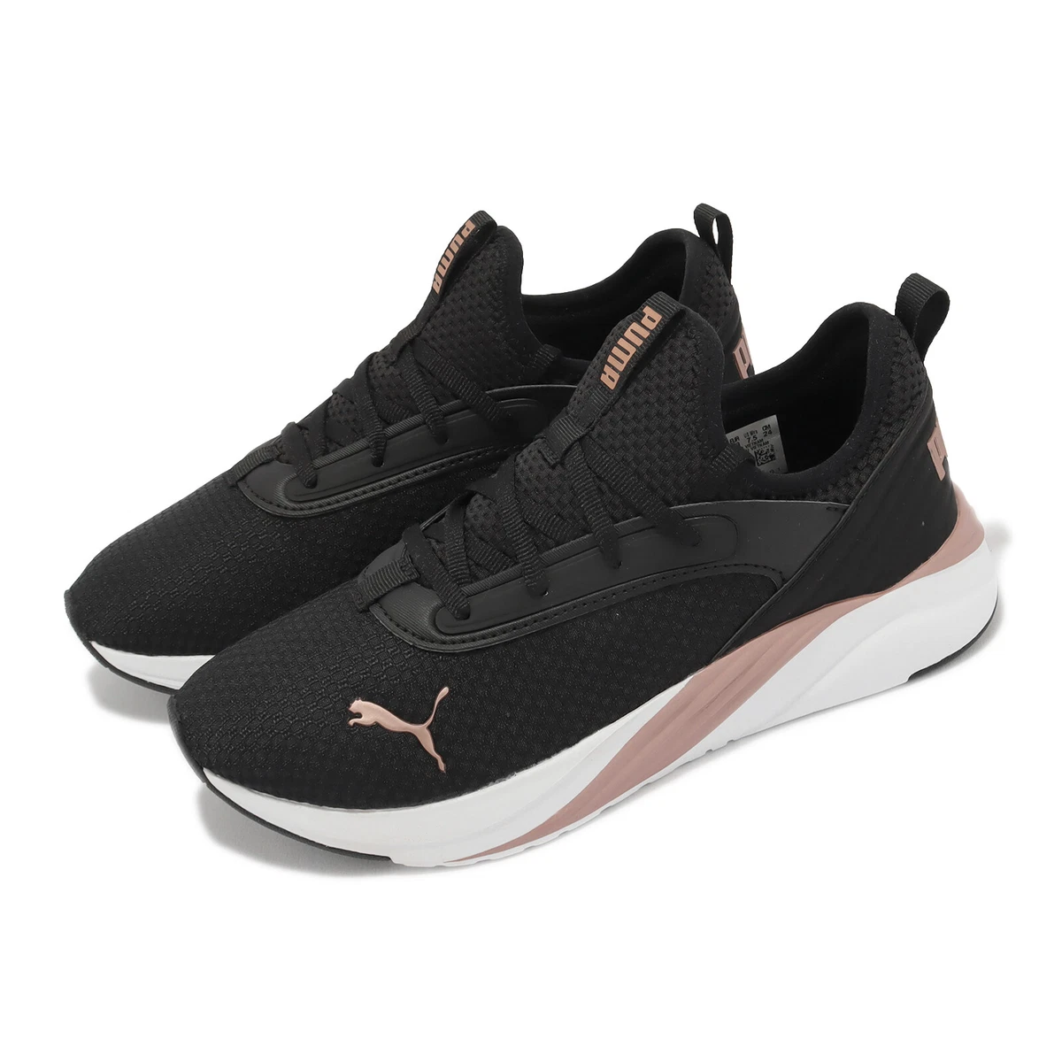 Puma Softride Ruby Luxe Wns Black Rose Gold Women Road Running Shoes 377580 07