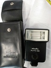 Minolta Auto 28 swivel Flash with case. Sparky