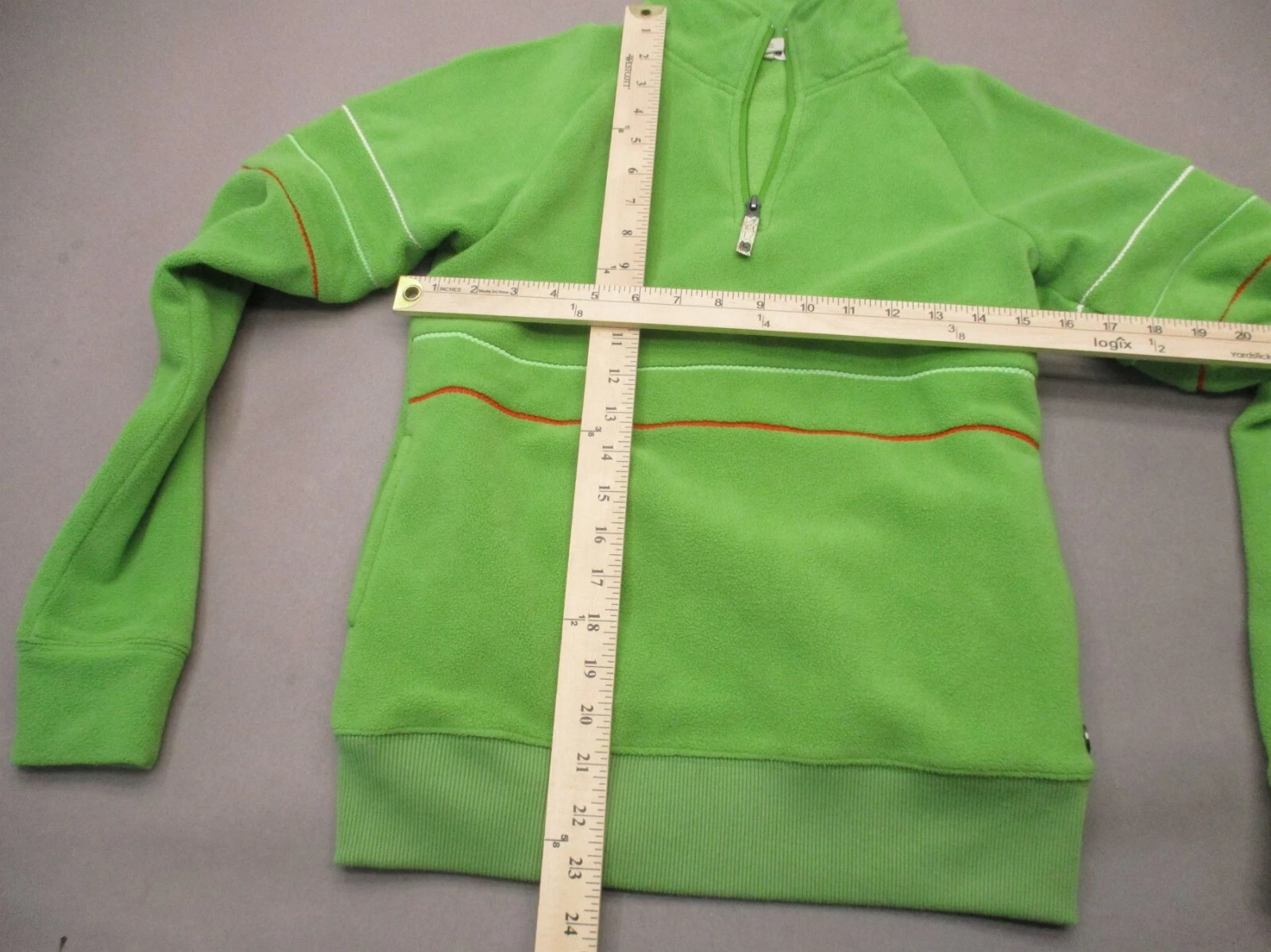 burton 1/2 zip stand collar fleece athletic pullover sweatshirt