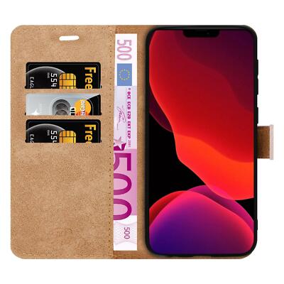 Custodia Portafoglio Con Flip Per IPhone 11 6.1, In Pelle PU Marrone, Con Slot Carte E Supporto - 4