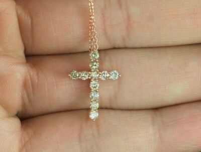 18K Rose Gold 0.67ct Brown Round 