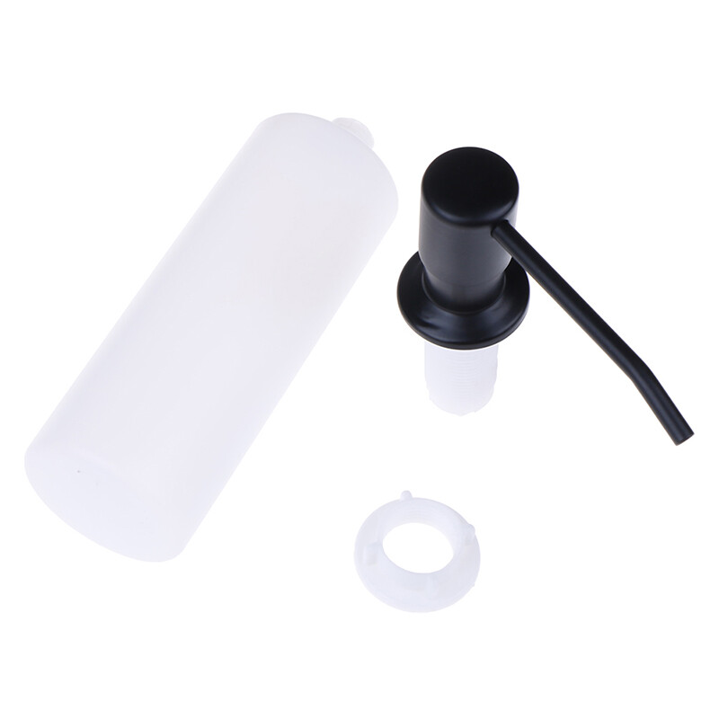 Black For Kitchen Sink Soap Dispenser Bathroom Manually Press Soap