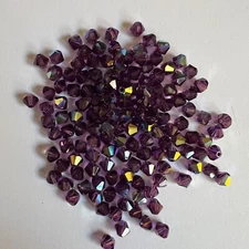 Genuine 4mm Swarovski Crystal Sparkling Beads 5301 Bicone 12pc You Pick Color