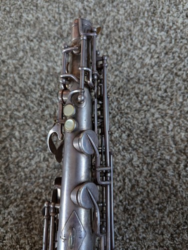 Martin Handcraft Troubadour Alto Saxophone Silver Plate Resto Matching SN 103181 - Picture 8 of 24