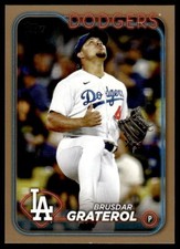 2024 Topps Brusdar Graterol #225 Gold #'d /2024 Los Angeles Dodgers