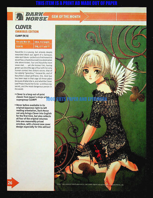 Clover Clamp Dark Horse Comics Manga 2008 Trade Print Magazine Ad Poster ADVERT