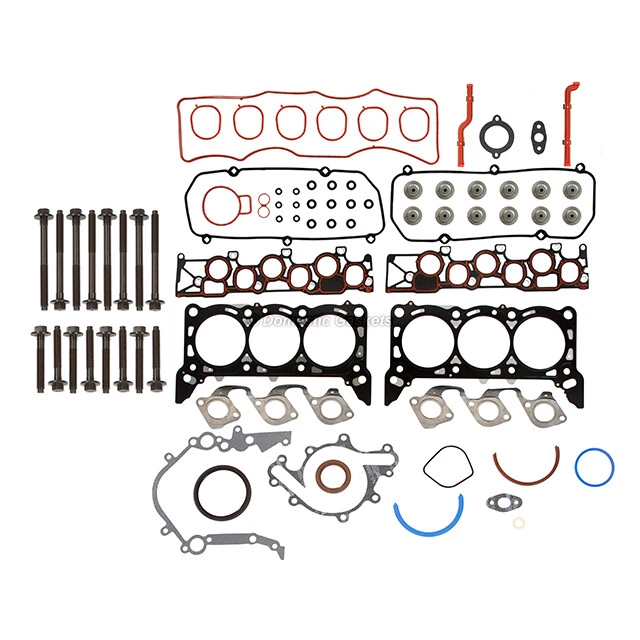 适用于 99-03 福特 Windstar 3.8L V6 OHV 12 阀 MLS 全垫圈套装螺栓 VIN 4 — 第 2/4 张图片