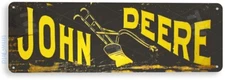 TIN SIGN John Deere Retro Metal Décor Tractor Store Shop Market Farm A455