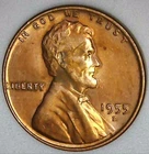 1955-D  1C Lincoln Wheat Cent BU 23ct0516