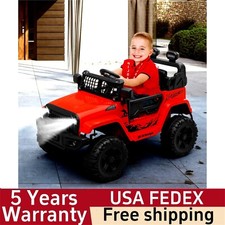 Ride Truck Electric Ride on Car with Remote Control Spring Suspension LED Lights