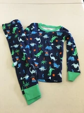 New Carter's Boys Dinosaur Pajama set Allover Snug Fit Long Sleeve Pants Toddler