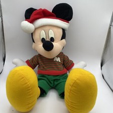 20" Mattel Mickey Mouse Disney Christmas Holiday Plush Special Limited Edition