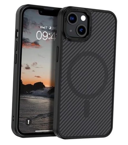 Case for iPhone 13 Mini 5.4-Inch, iPhone 13 Mini Phone Case Magnetic Black