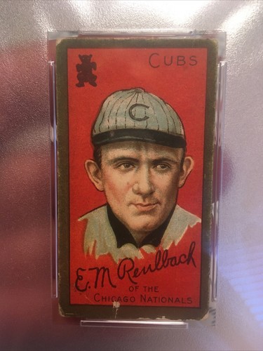 T205 GOLD BORDER Ed M Reulbach PSA GOOD 2 Piedmont Cubs - Picture 2 of 4