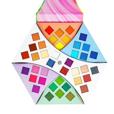 40 Colours Rotate Eyeshadow Palette Colourful Neon Eyeshadow Rainbow Colour Boar