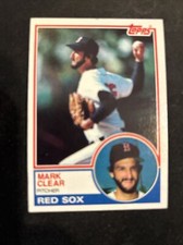 1982 Topps Baseball Card #162 Mark Clear Boston Red Sox NmMt Free Shipping!