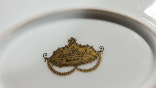 Antique Rosenthal 1697 Gold Encrusted Trim Cobalt Blue Serving Platter 12 3/8" - Picture 3 of 9