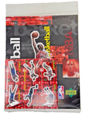 Upper Deck 1997 1998 NBA Basketball Empty Album & 30 Stickers New