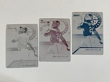Griffey Jr 2016 Topps Three Match 1/1 Printing Plates #195 Cyan-Black-Magenta