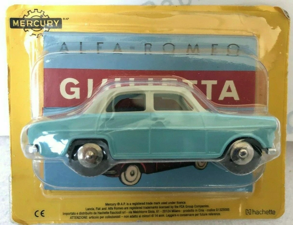 DIE CAST " ALFA ROMEO GIULIETTA " SCALA 1/48 MERCURY HACHETTE USC. 5 - Immagine 2 di 2