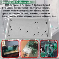 For RCBS Cast Aluminum 9282 Accessory Base Plate 3 Grey Shell Holder Accessory