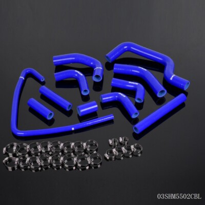 Silicone Coolant Radiator Hose Kit Blue Fit For 2001-2003 Ducati Monster S4