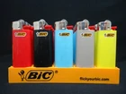 8 Bic Assorted Plain Mini Size Lighter Disposable (1 Lighter Per Color)
