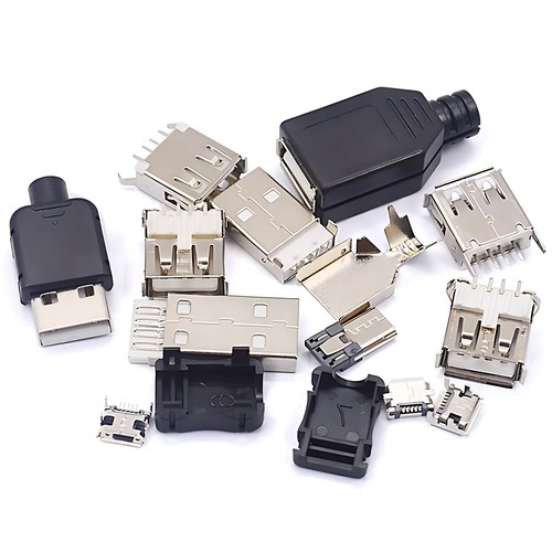 USB Female/Male Socket Interface Square Port Replacement Type A/B Jack Connector - Picture 2 of 47