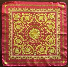 CLASSIC VERSACE SILK BAROCCO SCARF - BRAND NEW