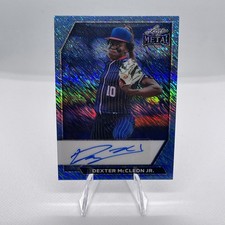 2026 Leaf Metal Baseball Dexter Mccleon Jr Blue Shimmer Auto 8 Ba-dmc 2026 Leaf Metal Baseball Dexter Mccleon Jr Blue Shimmer Auto 8 Ba-dmc