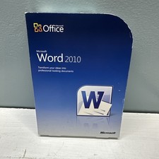 Microsoft Word 2010 Full Version DVD PC 32/64 Bit with Product Key Retail Box