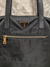 PRADA Nylon Tessuto Tote Bag - Black Excellent Pre-owned Condition