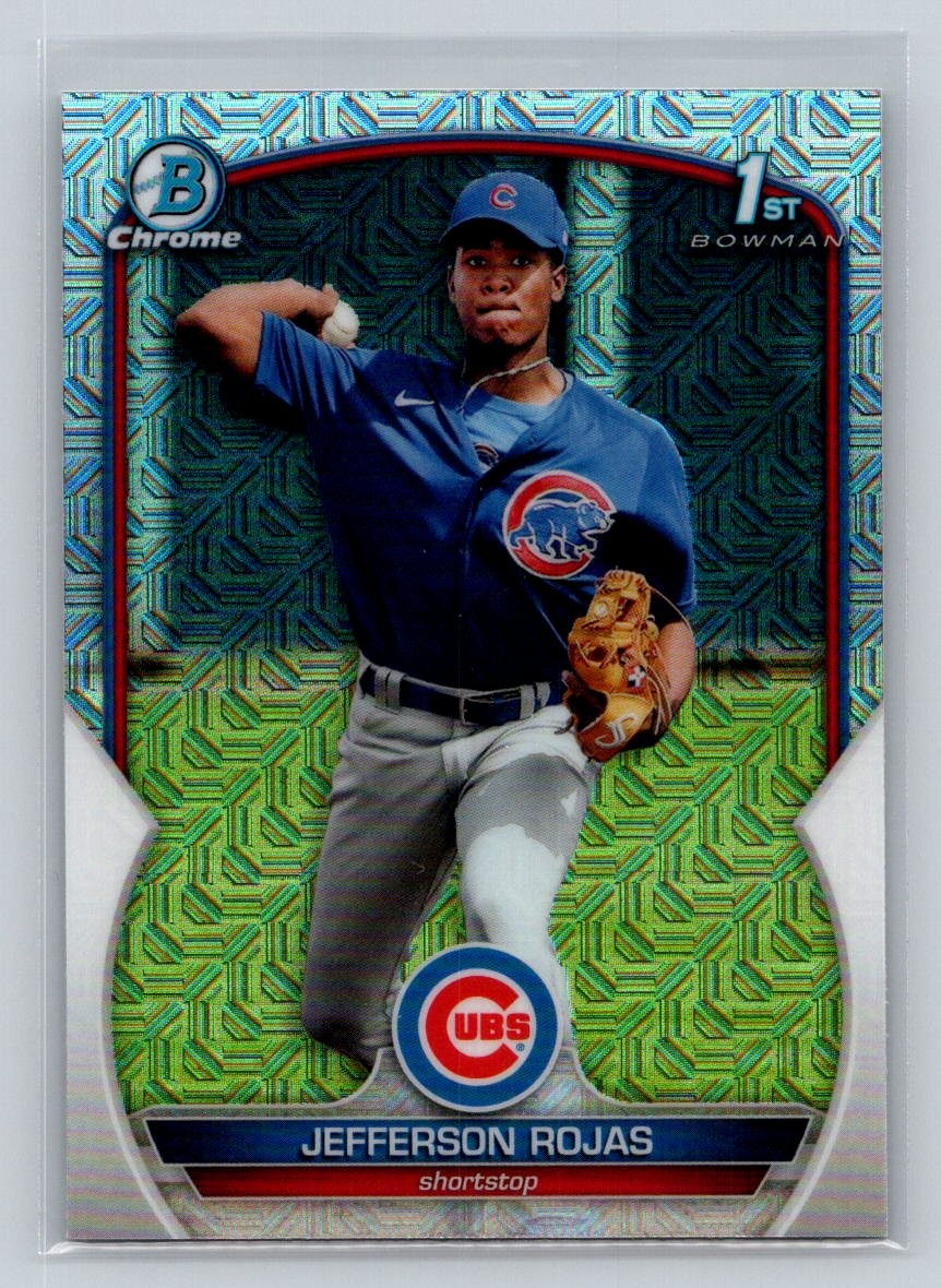 2023 Bowman #BCP-70 Jefferson Rojas Chrome Prospects Mojo Refractors