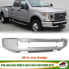 Front Bumper Face Bar For 2020-22 Ford F-250 F-350 F450 Super Duty Iconic Silver Front Bumper Face Bar For 2020-22 Ford F-250 F-350 F450 Super Duty Iconic Silver