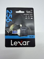Lexar BLUE High-Performance 633x 256GB microSDXC UHS-I Memory Card w/SD Adapter