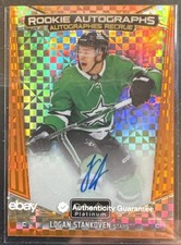 2024-25 OPC Platinum - Rookie Autographs Logan Stankoven Orange Checkers /15