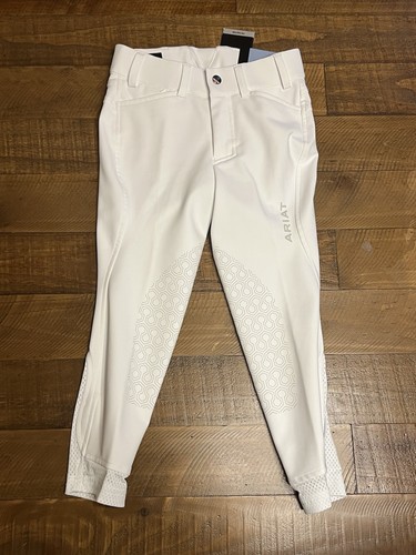 ARIAT Kids Tri Factor Grip Knee Patch Breech Equestrian Riding Pant YOUTH Size 7 - Picture 6 of 14