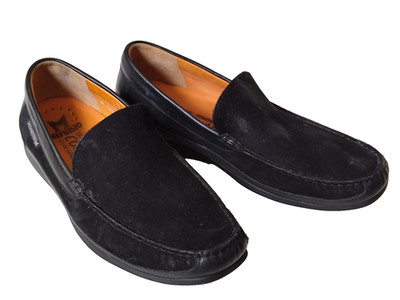 Mephisto Cool Air Algoras Loafer Men's 11 Comfort Black Suede Shoes Slip On Flat