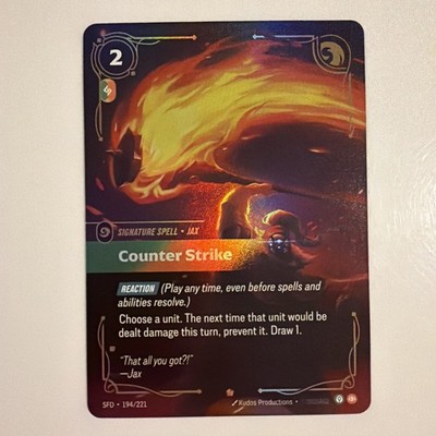 Riftbound Spiritforged Counter Strike 194/221 Signature Spell Epic NM