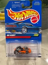 1998 Vintage Hot Wheels Collector #1106 GO KART Orange w/Chrome 5Dot Sp-Front MW