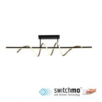 Led Deckenlampe Dimmbar Schwarz Messing 121 Cm 3000 K Wohnzimmer Deckenleuchte