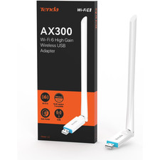 Tenda AX300 WiFi Adapter 2.4GHz WiFi 6-Single-Band- 286Mbps, 6dBi High Gain Ante