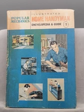 1961 Popular Mechanics Illustrated Home Handyman Encyclopedia & Guide Vol 1 Vtg