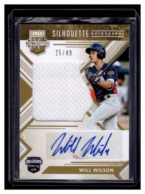 Wilson, Will - 2018 Donruss Elite Extra Edition - Swatch/Autograph - 25/49