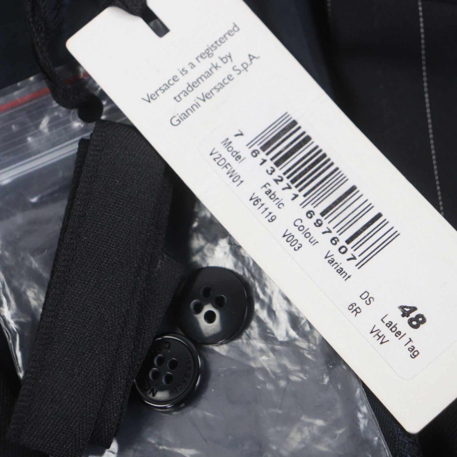 Pristine VERSACE COLLECTION tailored jacket black… - image 9